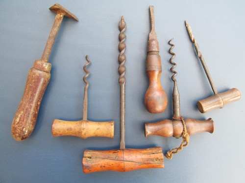 Antique vintage wooden handled - vintage,