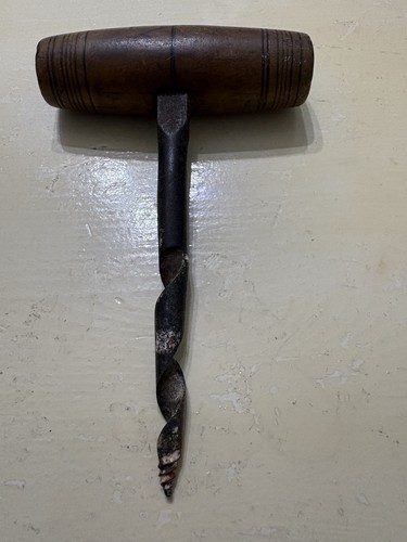 Antique wood handle - wood, twist