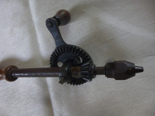Antique carpentry hand drill