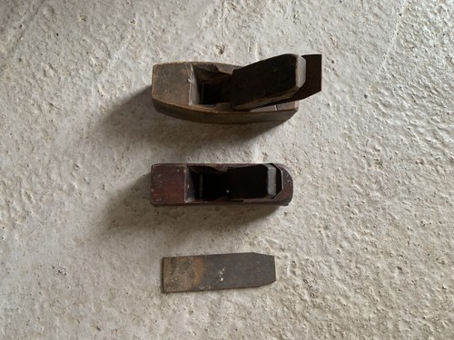 Pair antique hand wood - antique,