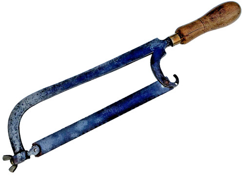 Hand forged butchers meat saw - hand,