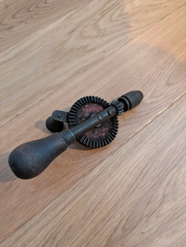 Antique carpentry hand - , drill