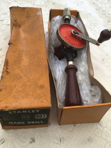Vintage stanley 803 hand - stanley, drill