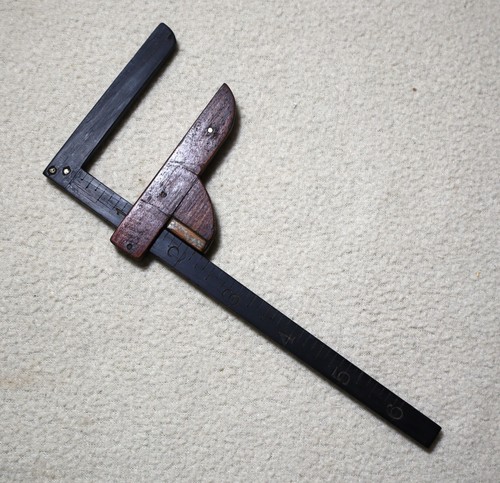 Antique wooden caliper - wooden, ~